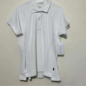 Athleta Everyday Polo Tee Women Size XL